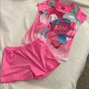 Trolls Poppy girls pajama set